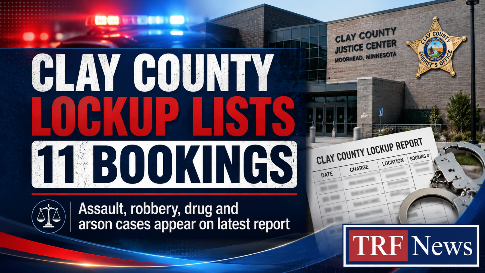 Moorhead Lockup Lists 11 Recent Bookings