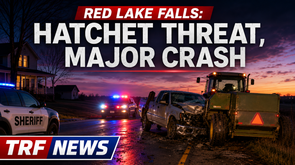 Red Lake Falls Sheriff Report: Hatchet Arrest, Crash
