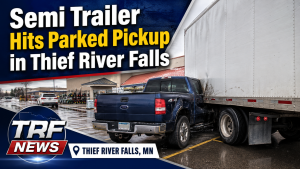 Semi Hits Pickup at Thief River Falls Store