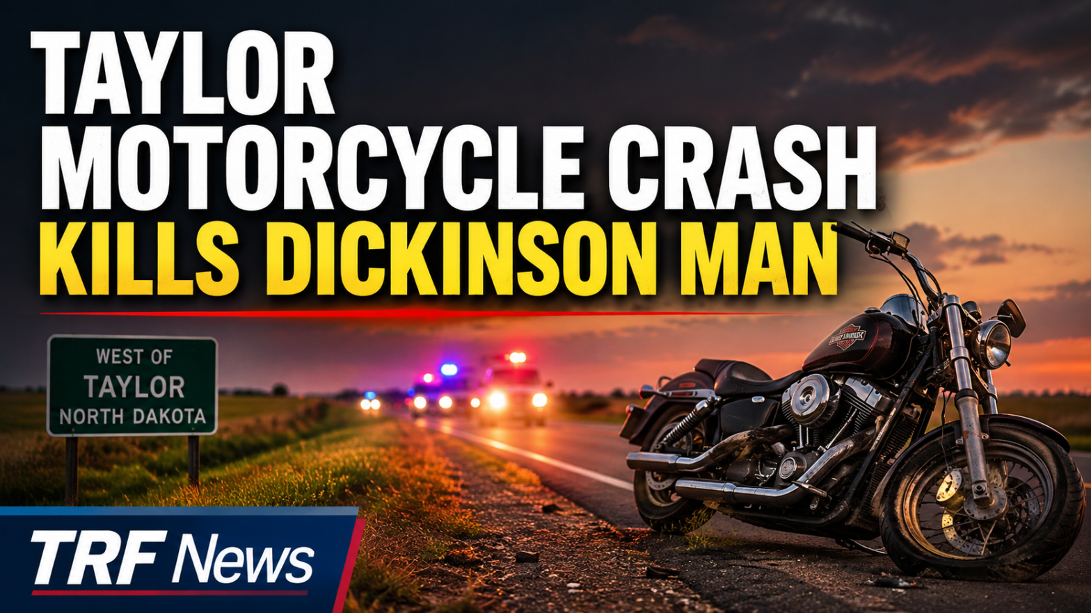 Taylor Motorcycle Crash Kills Dickinson Man