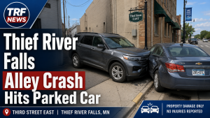 Thief River Falls Alley Exit Ends in Car Crash