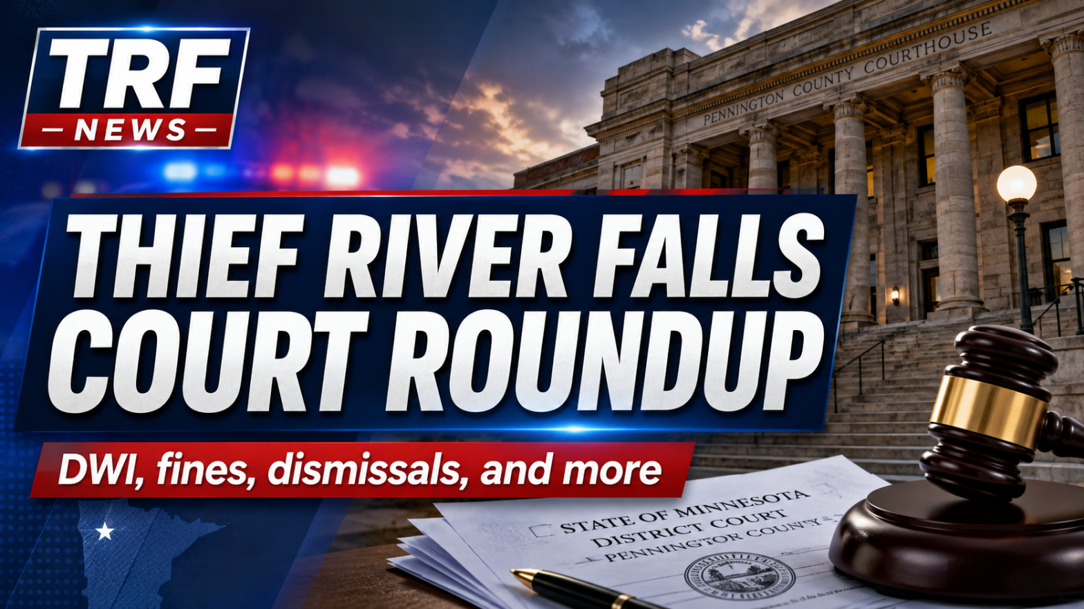 Thief River Falls Court Cases Bring Fines, DWI Penalty
