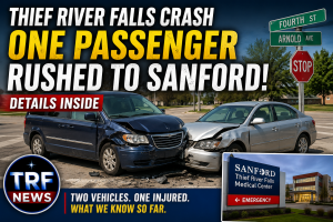 Thief River Falls Crash Sends Passenger to Hospital