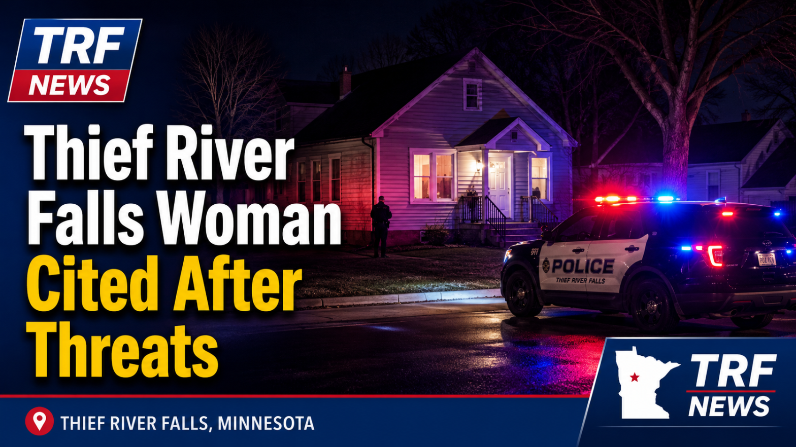 Thief River Falls Woman Cited After Alleged Threats