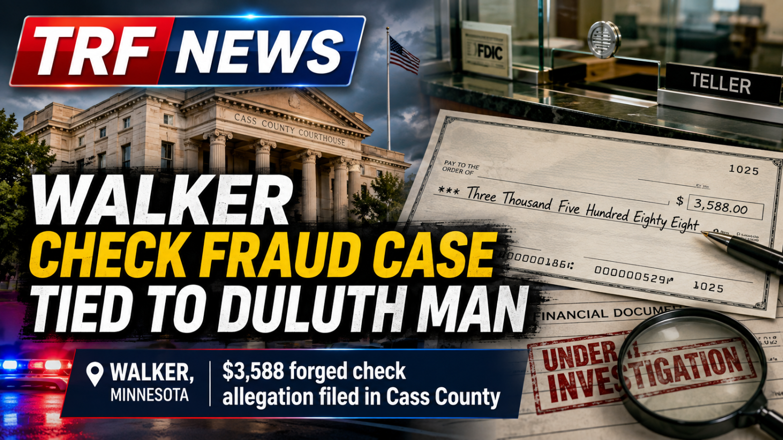 Walker Check Case Leads to Felony Charge