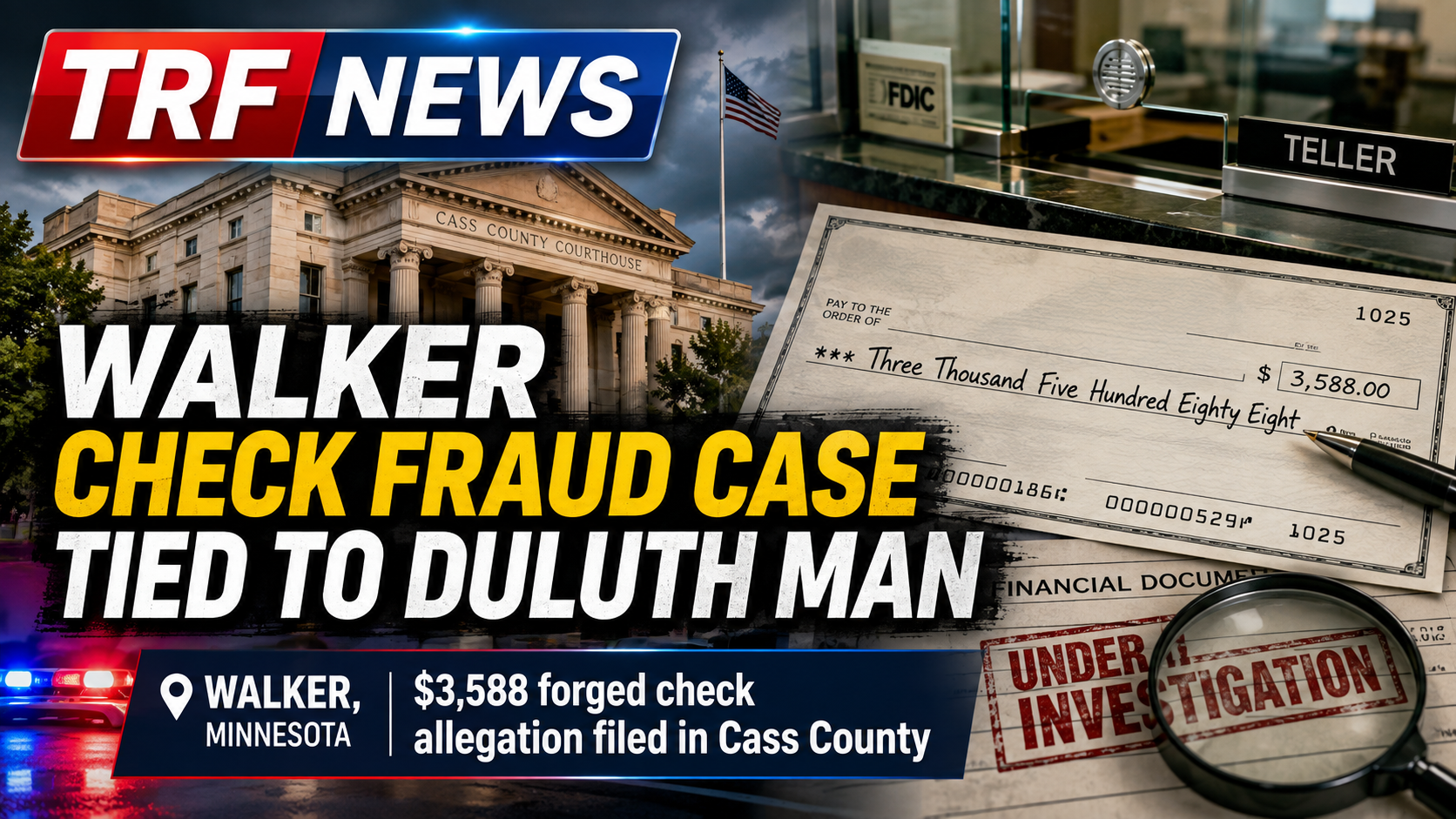 Walker Check Case Leads to Felony Charge