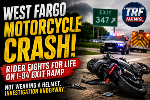 West Fargo Rider Critically Hurt in I-94 Crash