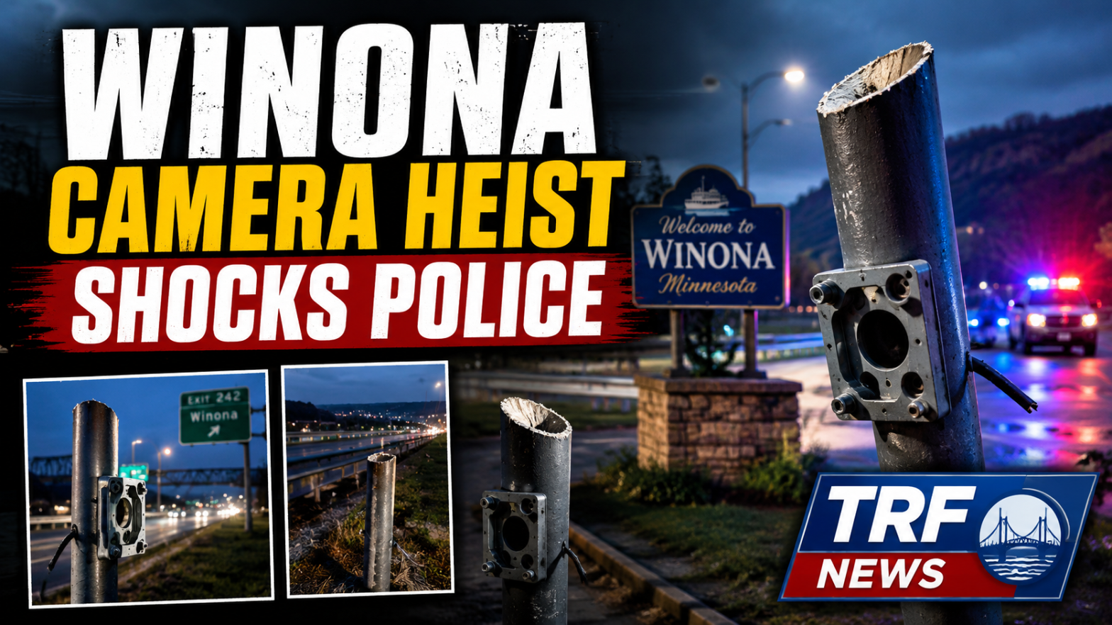 Winona Police Flock Cameras Cut Down, Stolen