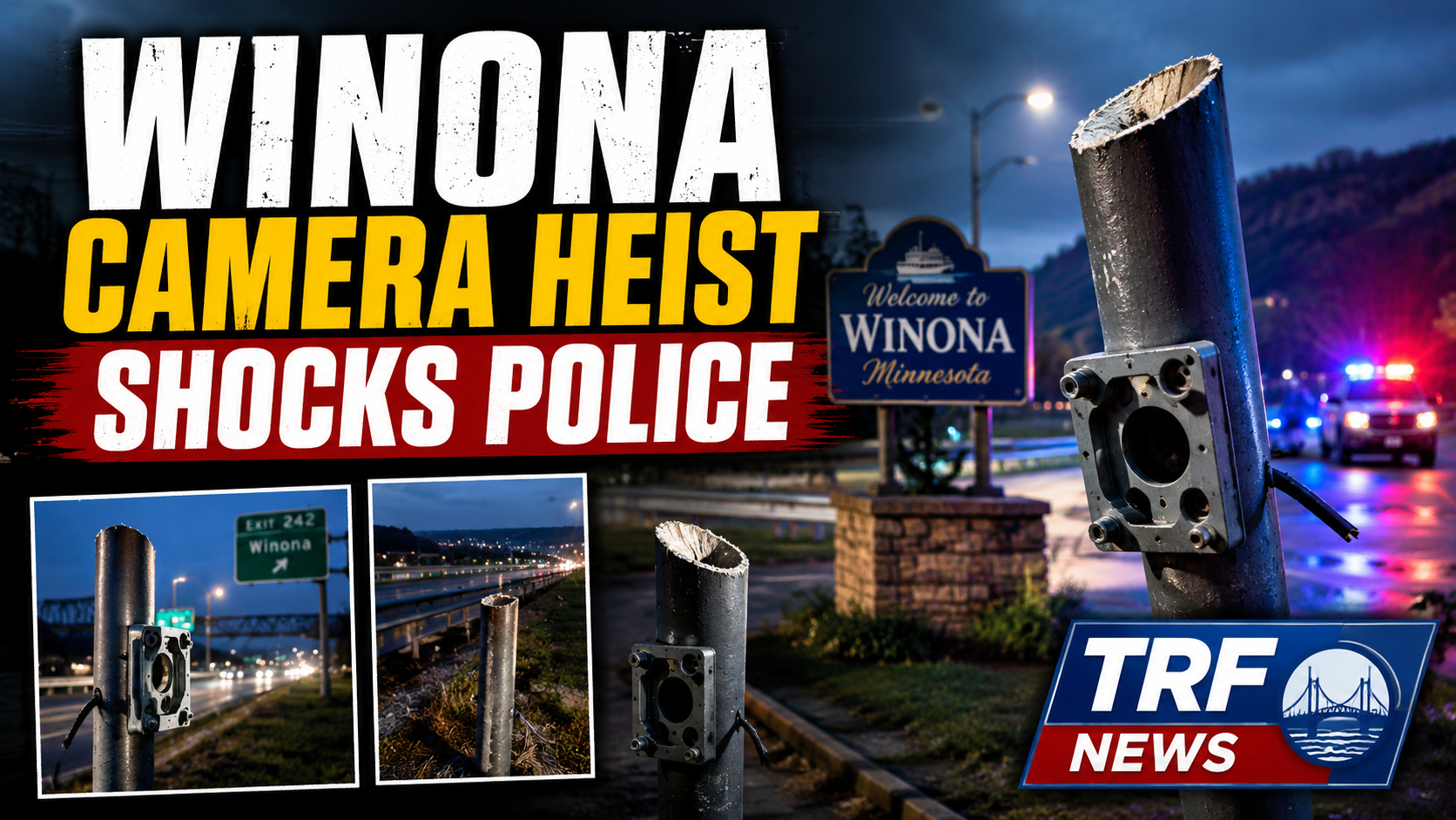Winona Police Flock Cameras Cut Down, Stolen
