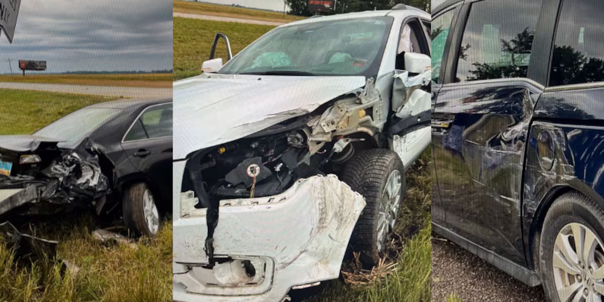 Thompson I-29 Crossover Crash Injures Three