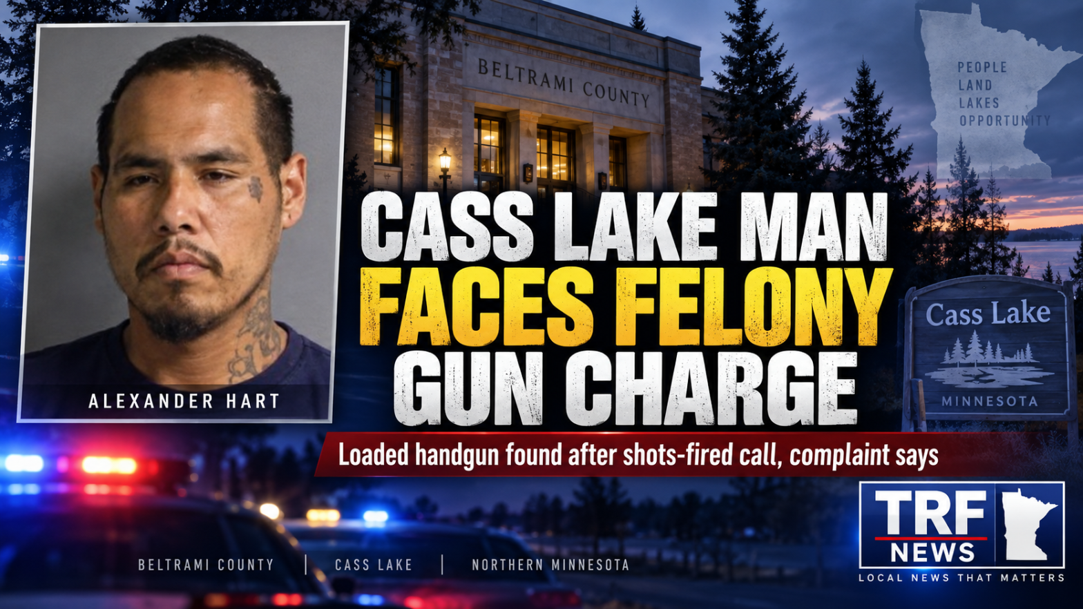 Cass Lake Man Faces Felony Firearm Charge