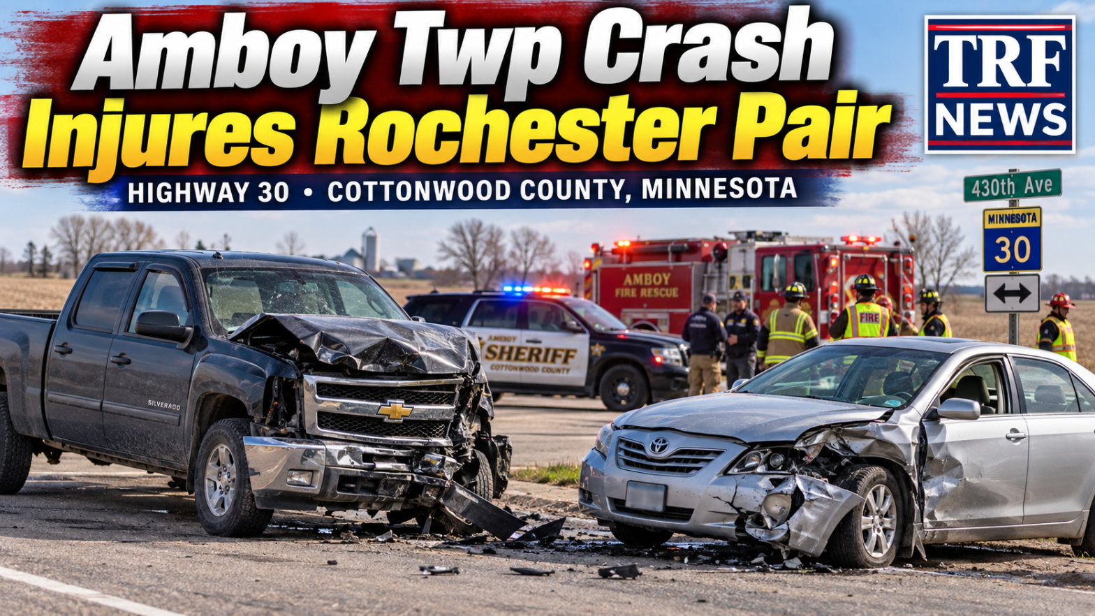 Amboy Township Crash Injures Rochester Pair