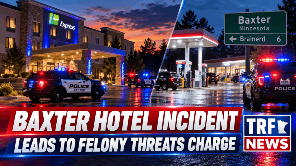 Baxter Hotel Incident Leads to Felony Threats Charge