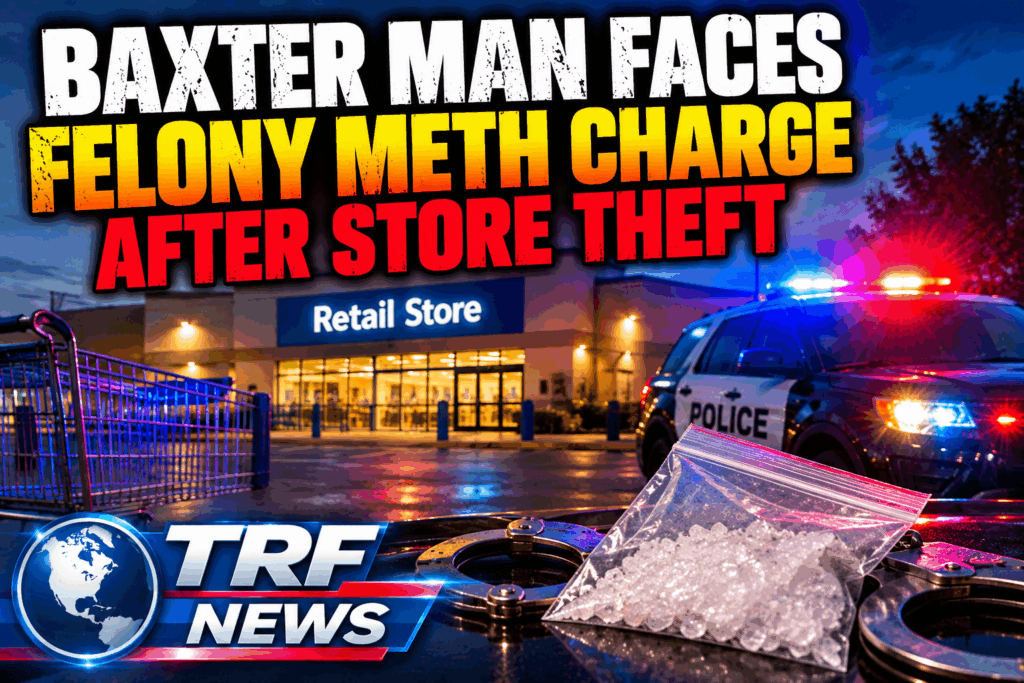 Baxter Man Faces Felony Meth Charge After Store Theft