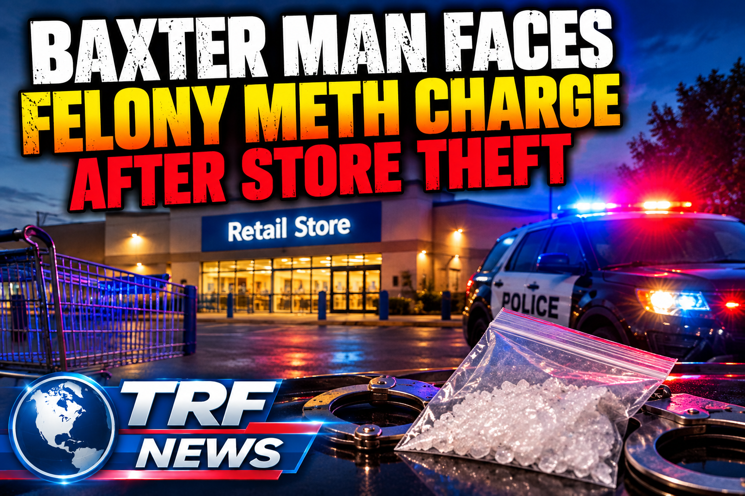 Baxter Man Faces Felony Meth Charge After Store Theft