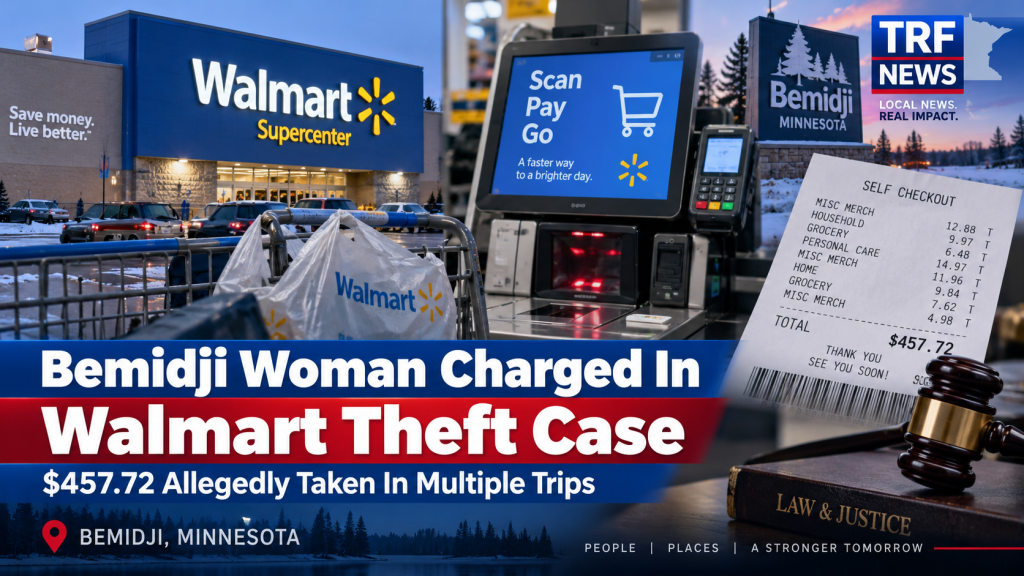 Bemidji Woman Charged in $457.72 Walmart Theft