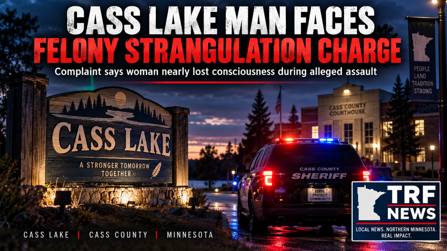 Cass Lake Man Faces Felony Strangulation Charge