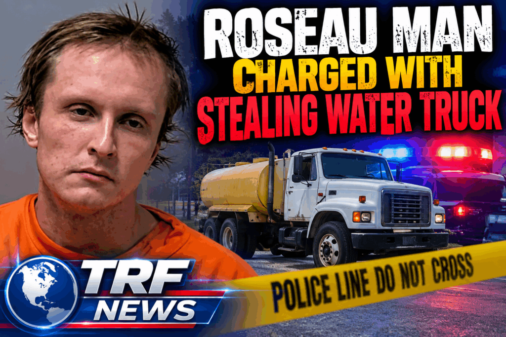 Roseau Man Charged With Stealing Water Truck