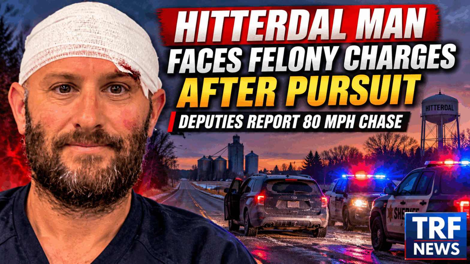 Hitterdal Man Faces Felonies After 80 MPH Pursuit