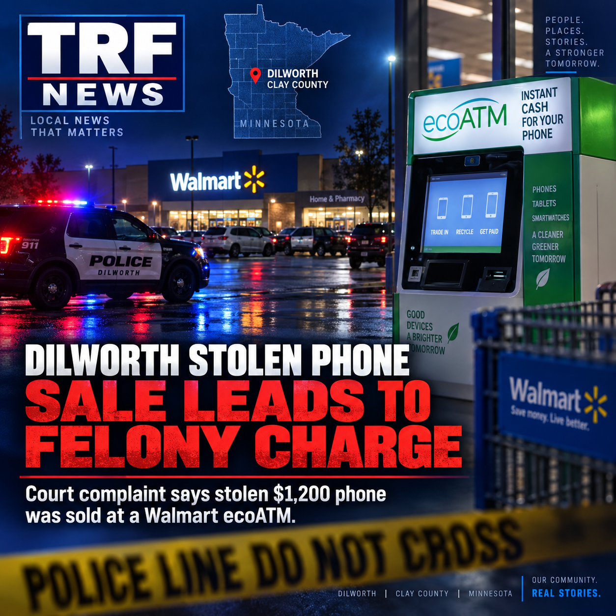 Dilworth Stolen Phone Case Leads to Felony Charge
