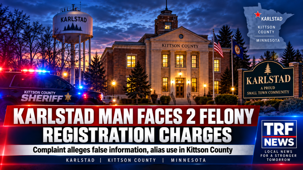 Karlstad Man Faces 2 Felony Registration Charges