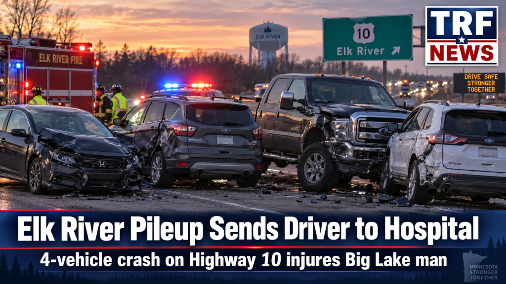 Elk River Crash Injures Big Lake Driver on Highway 10