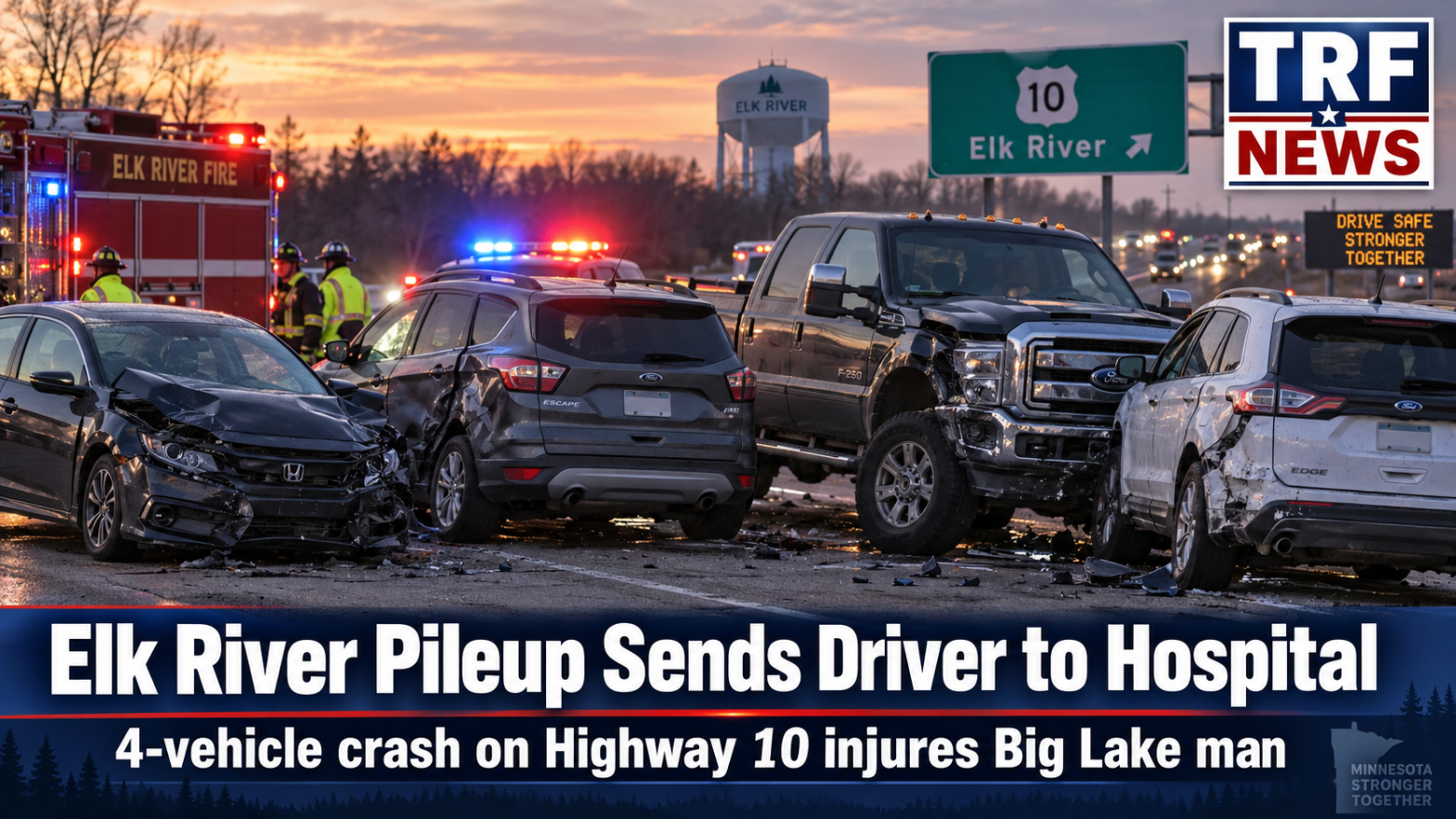Elk River Crash Injures Big Lake Driver on Highway 10