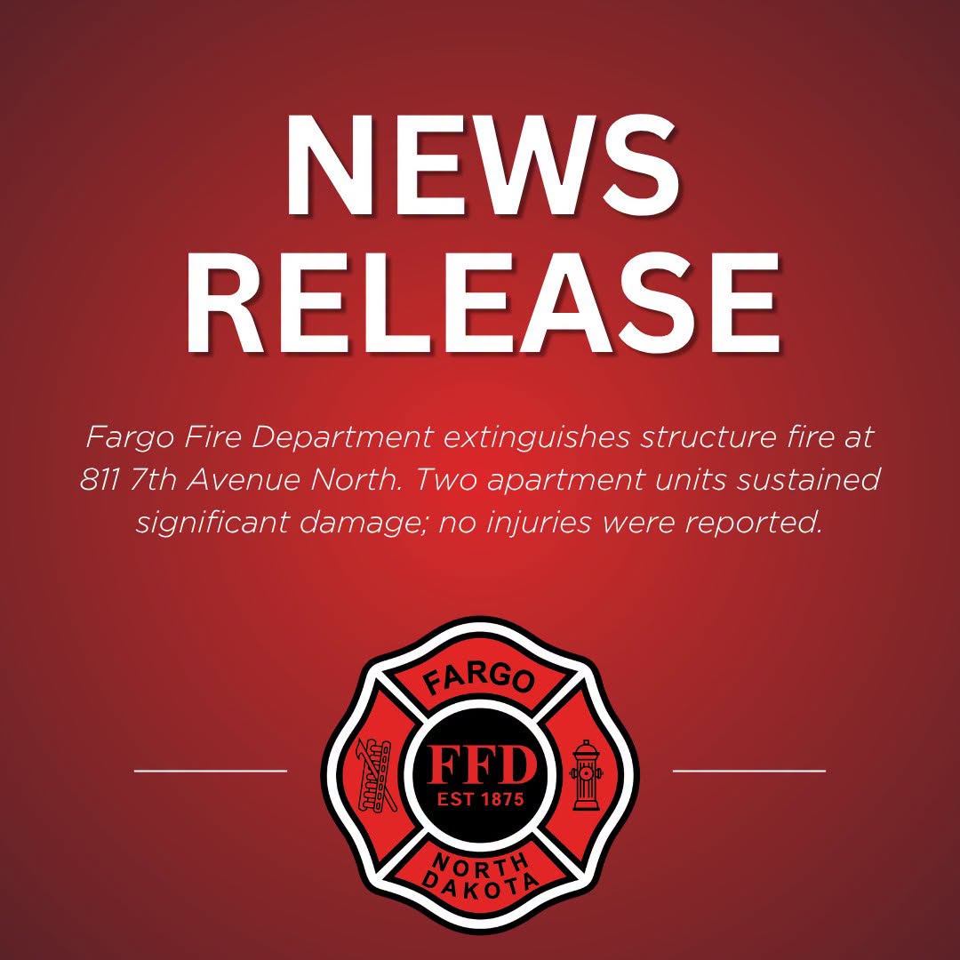 Fargo Apartment Fire Displaces Two Residents