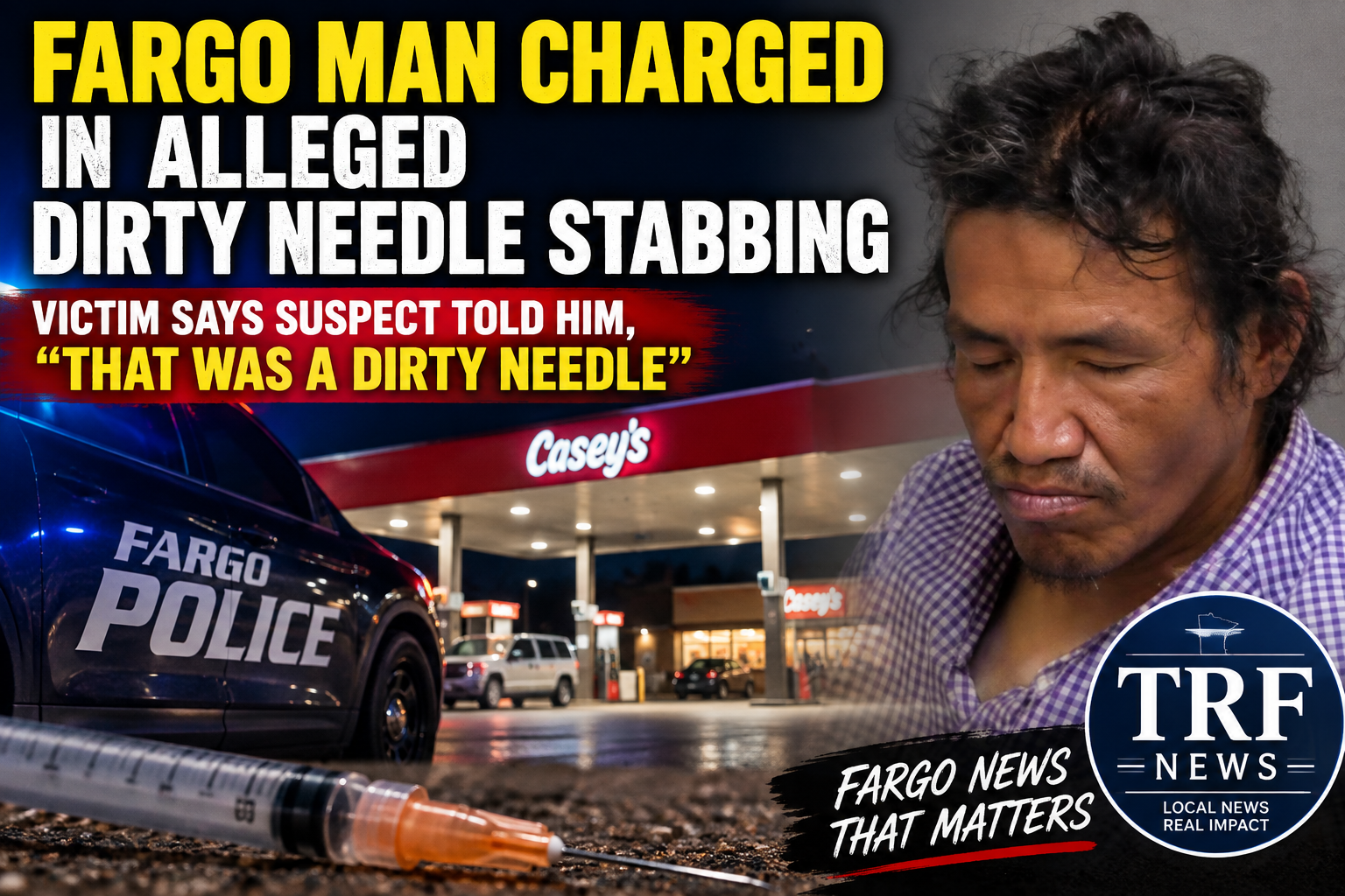 Fargo Man Charged in Alleged Dirty Needle Stabbing