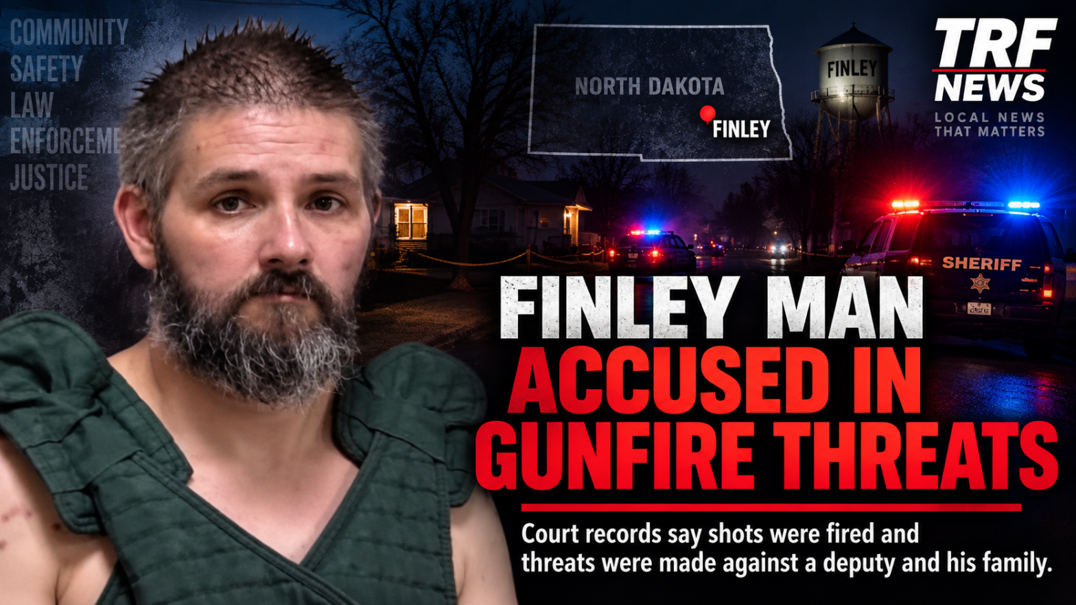 Finley Man Accused of Gunfire, Threats to Deputy