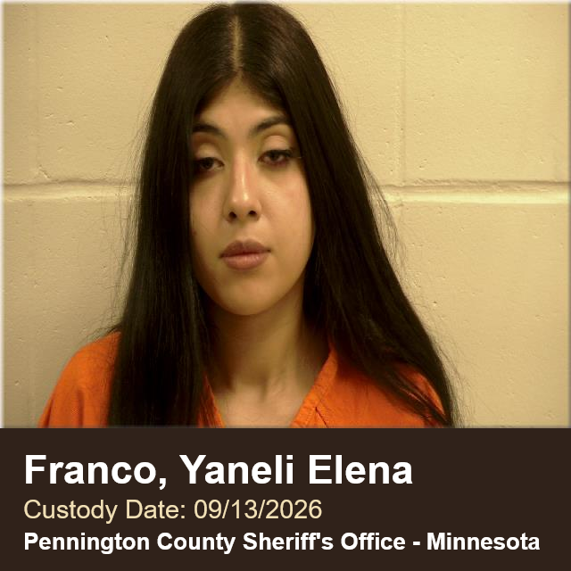 Yaneli Elena Franco booking photo