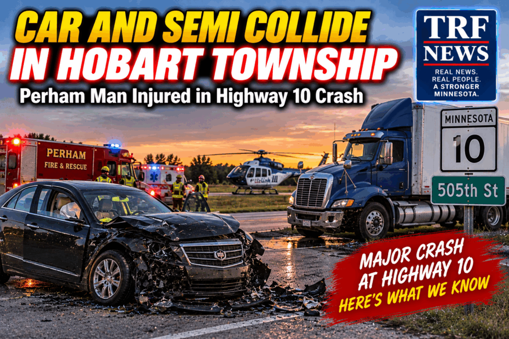 Hobart Township Crash Injures Perham Man