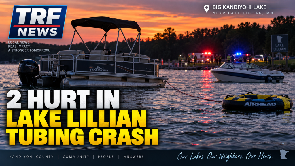 Lake Lillian Tube Crash Seriously Injures Two