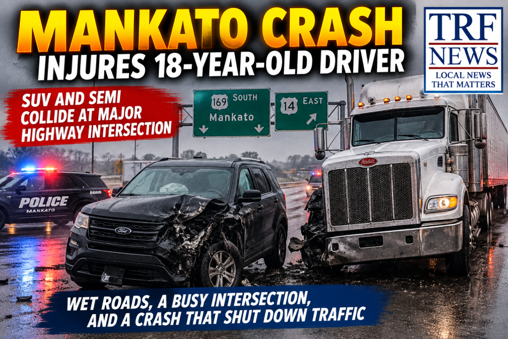 Mankato Crash Injures 18-Year-Old Driver