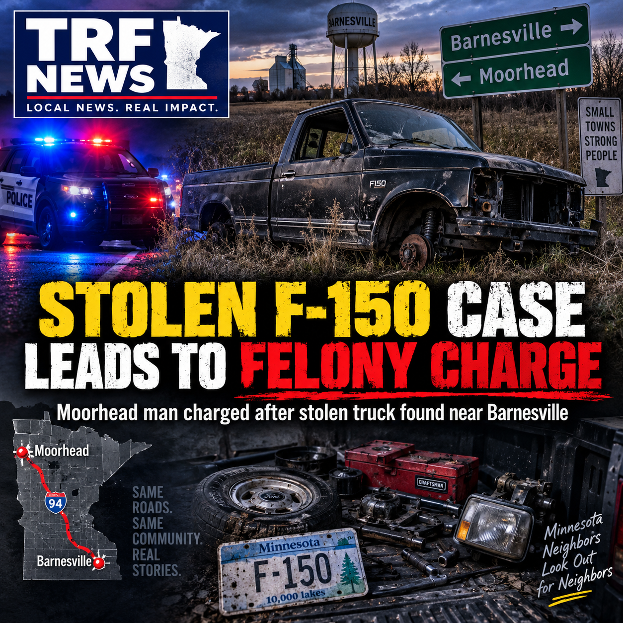 Moorhead Man Charged in $10K Stolen F-150 Case