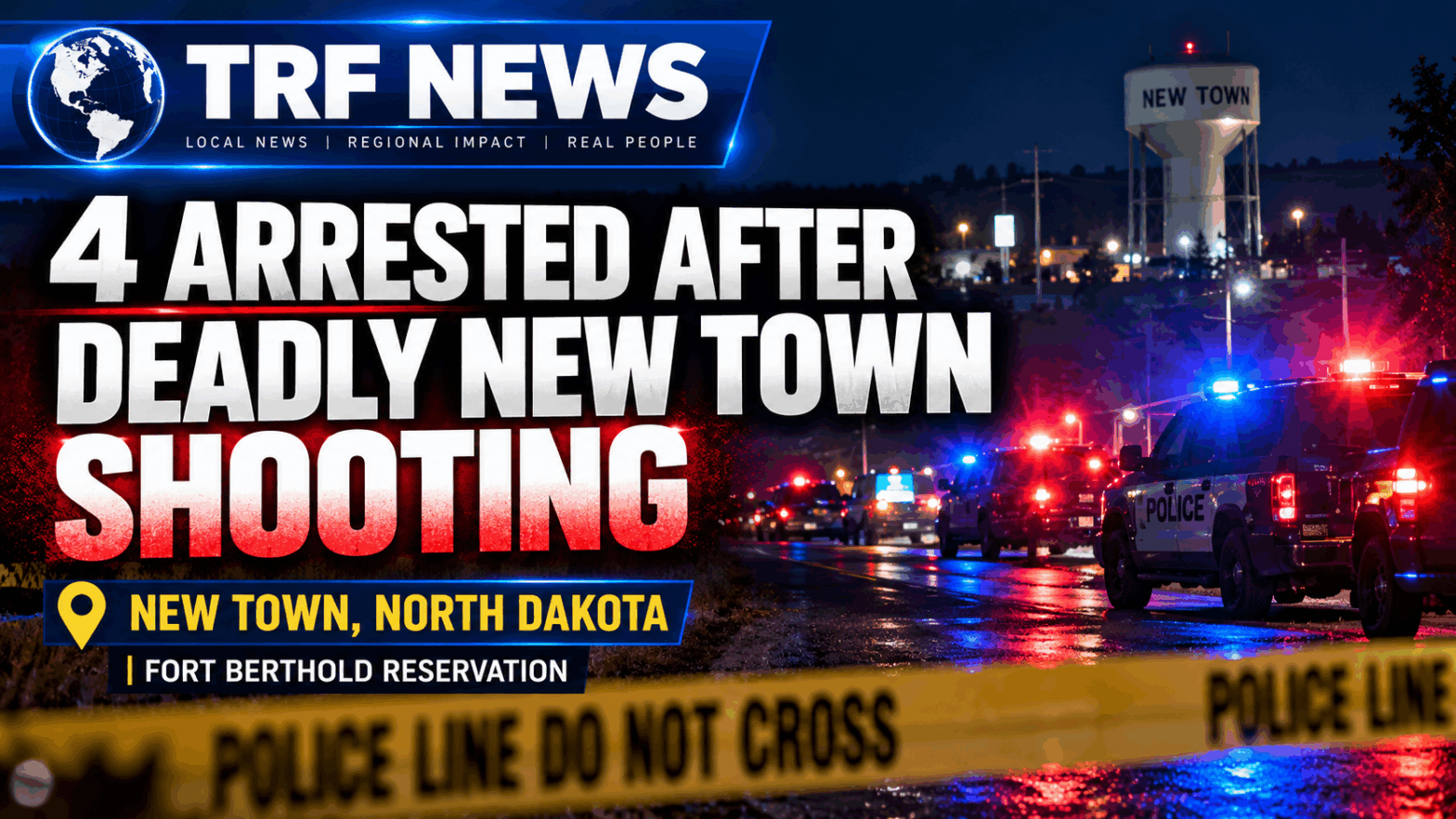 New Town Shooting Leaves Two Dead, Four in Custody