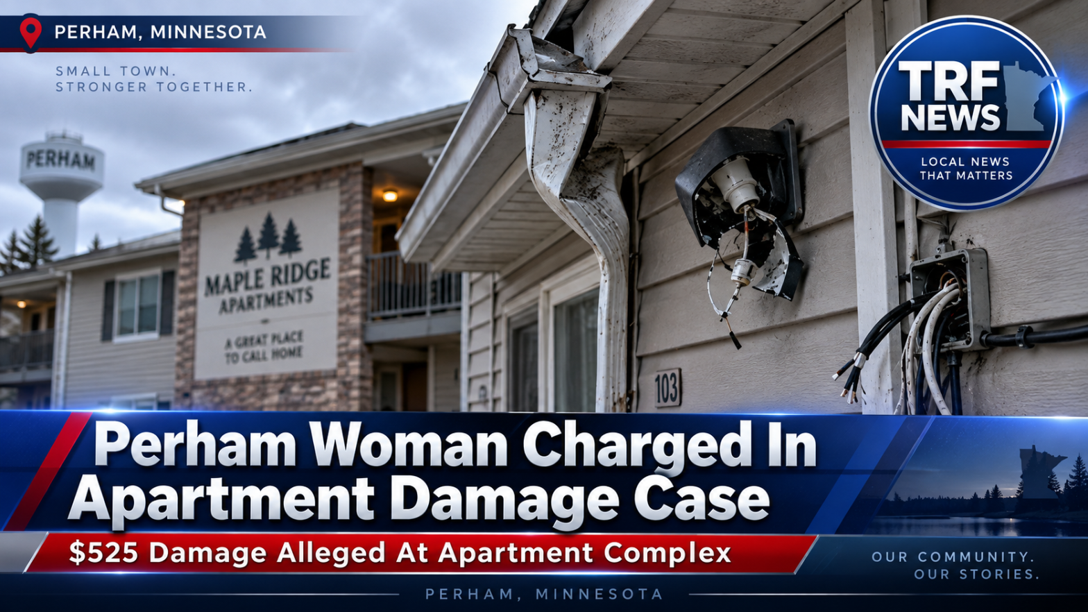 Perham Woman Charged in $525 Apartment Damage