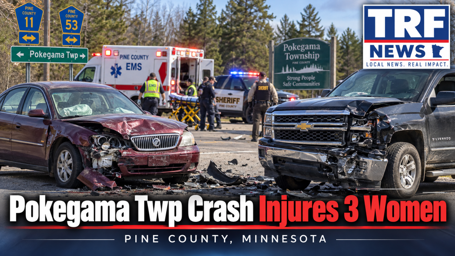 Pokegama Township Crash Injures Three Women
