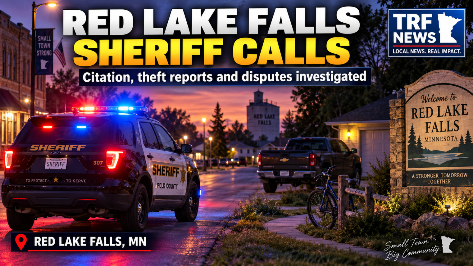 Red Lake Falls Sheriff Calls: Citation, Thefts, Disputes