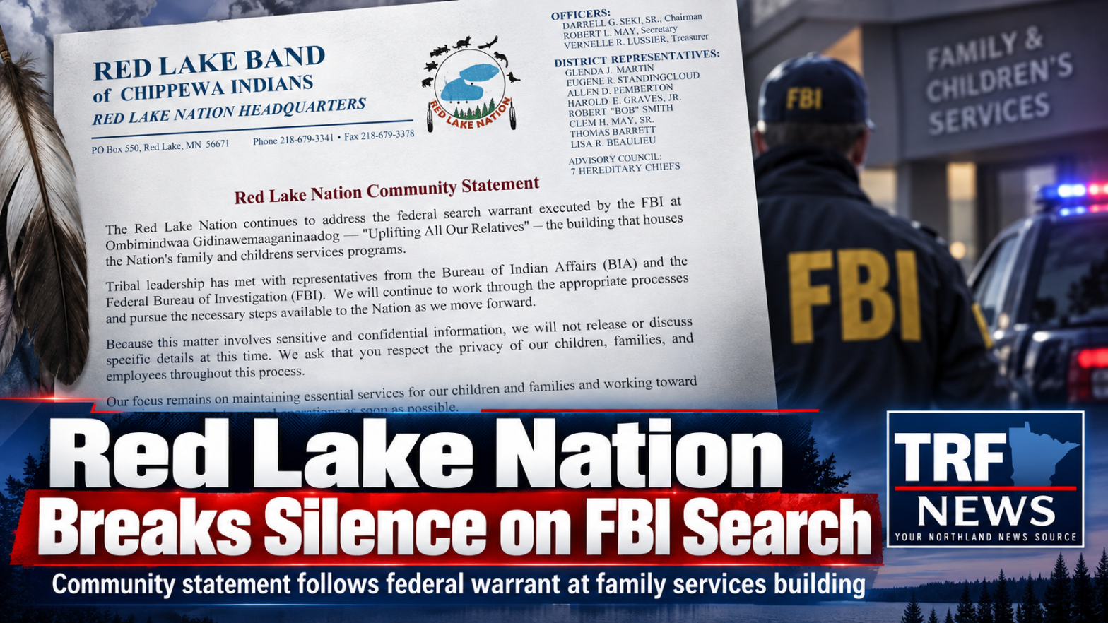 Red Lake Nation Responds to FBI Search Warrant