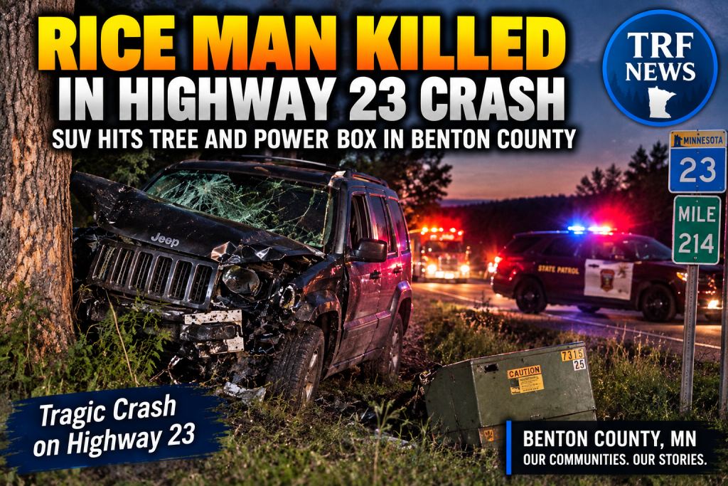 Rice Man Killed in Highway 23 Crash