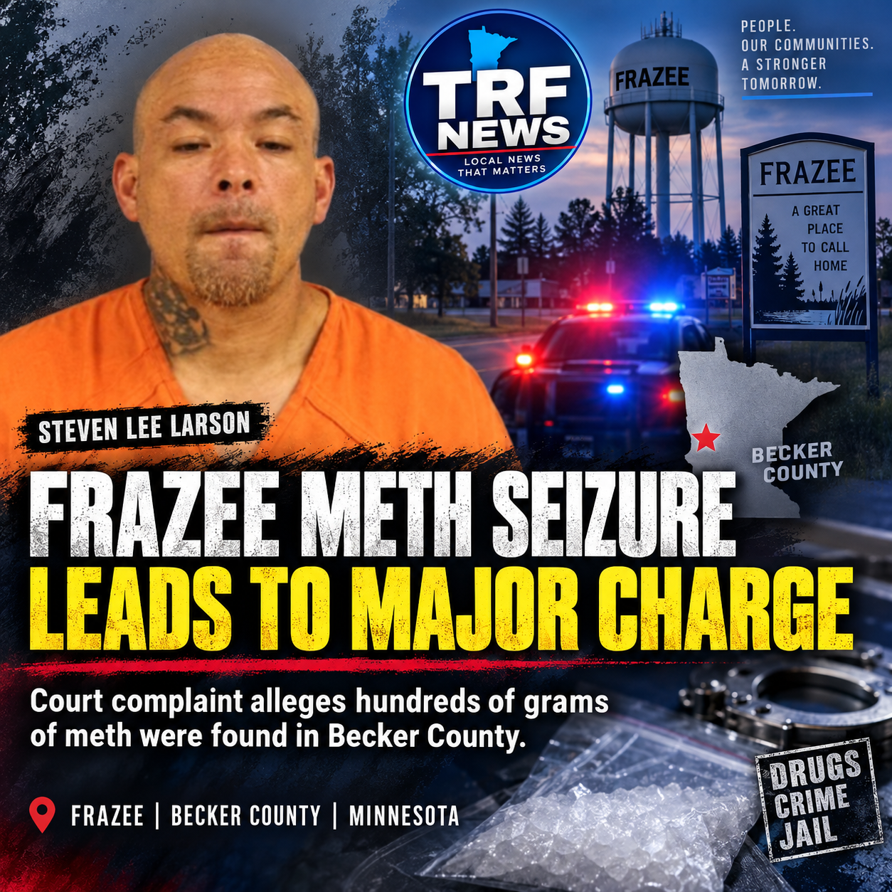 Frazee Man Charged After Major Meth Seizure
