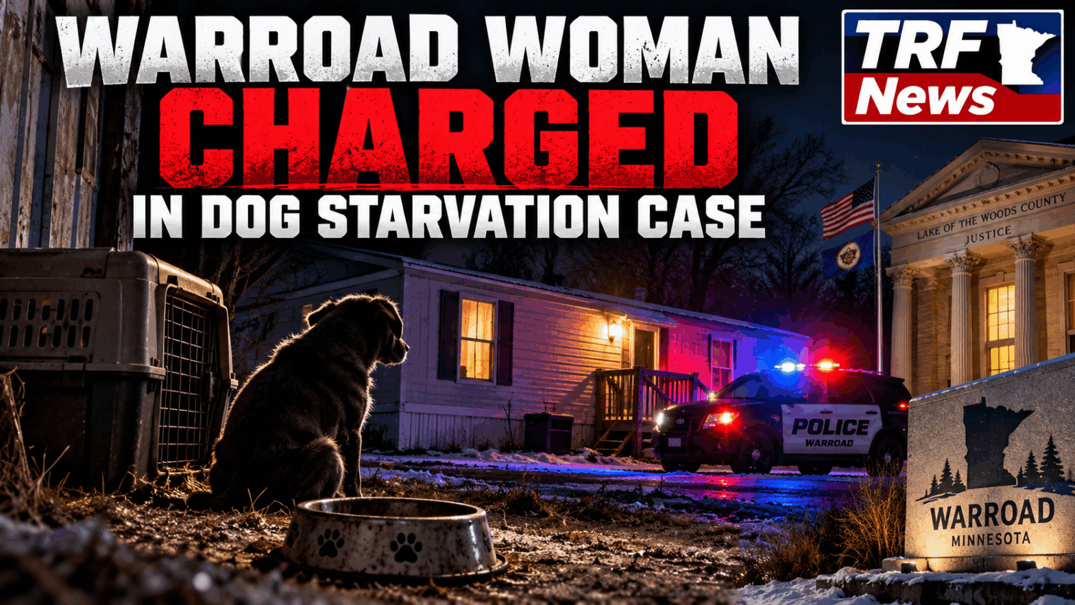 Warroad Woman Charged in Severe Dog Starvation Case