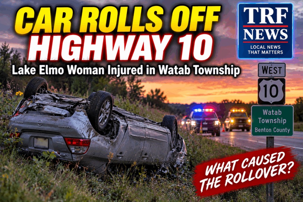 Watab Township Rollover Injures Lake Elmo Woman