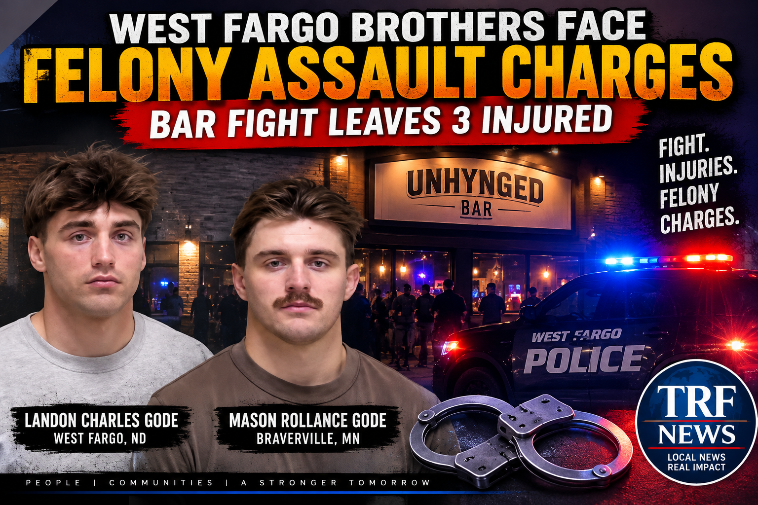 West Fargo Brothers Face Felony Assault Charges