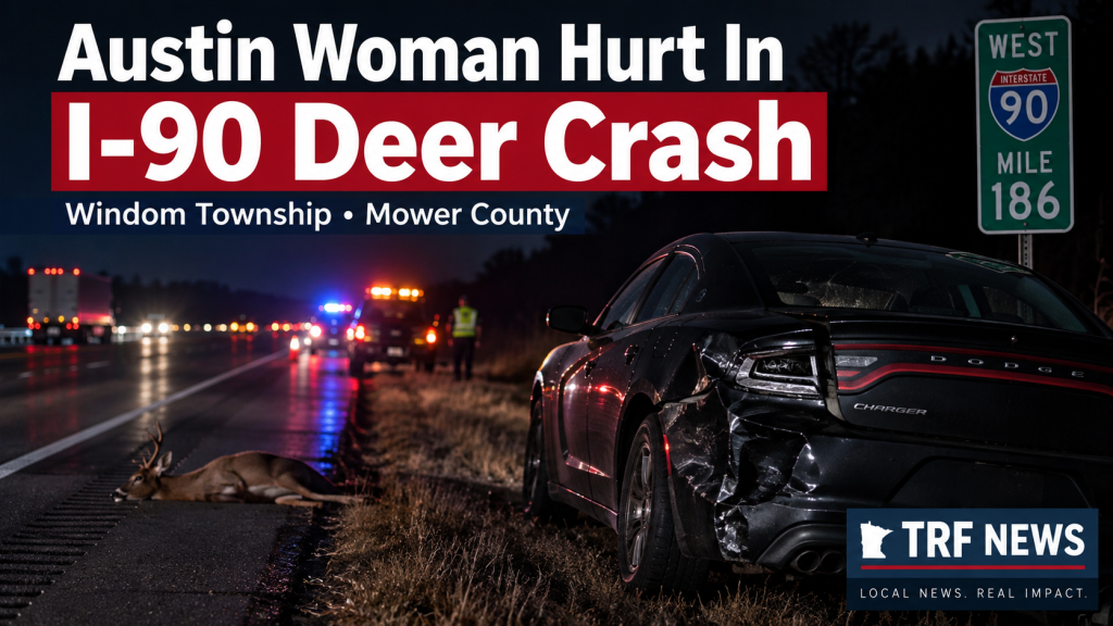 Windom Township Deer Crash Injures Austin Woman