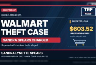 Bemidji Walmart Theft: Sandra Spears Charged Over $603