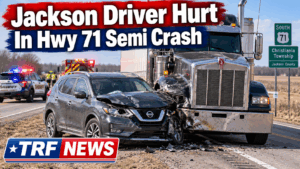 Christiania Township Semi Crash Injures Jackson Man