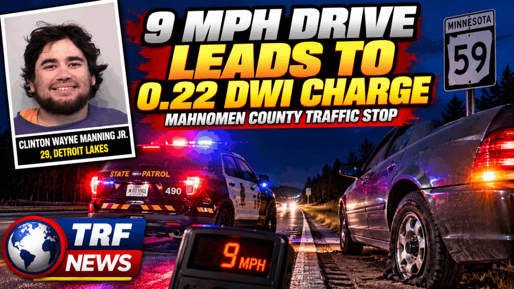 Mahnomen County: 9 MPH Drive Leads to 0.22 DWI Charge