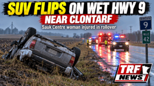 Clontarf Highway 9 Rollover Injures Sauk Centre Woman